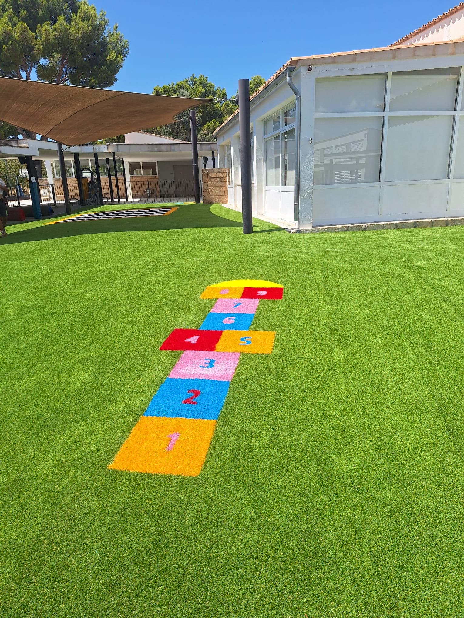 Jardín completo césped premium